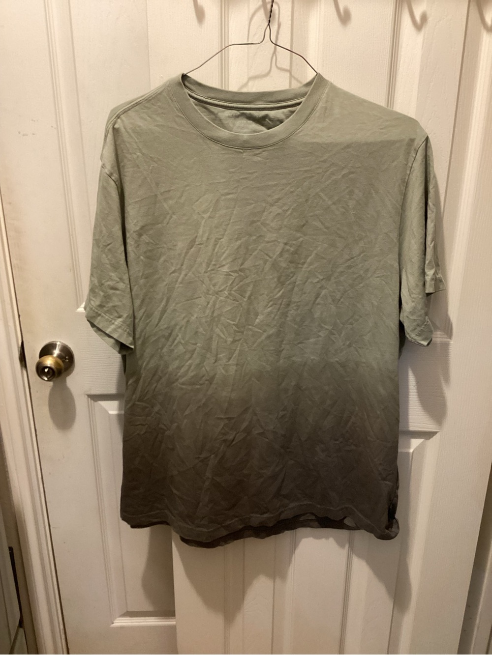 American Eagle Outfitters Sage Green Ombre Short Sleeve Tee
